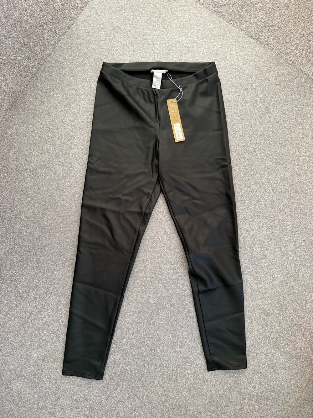 Black Faux Leather Leggings